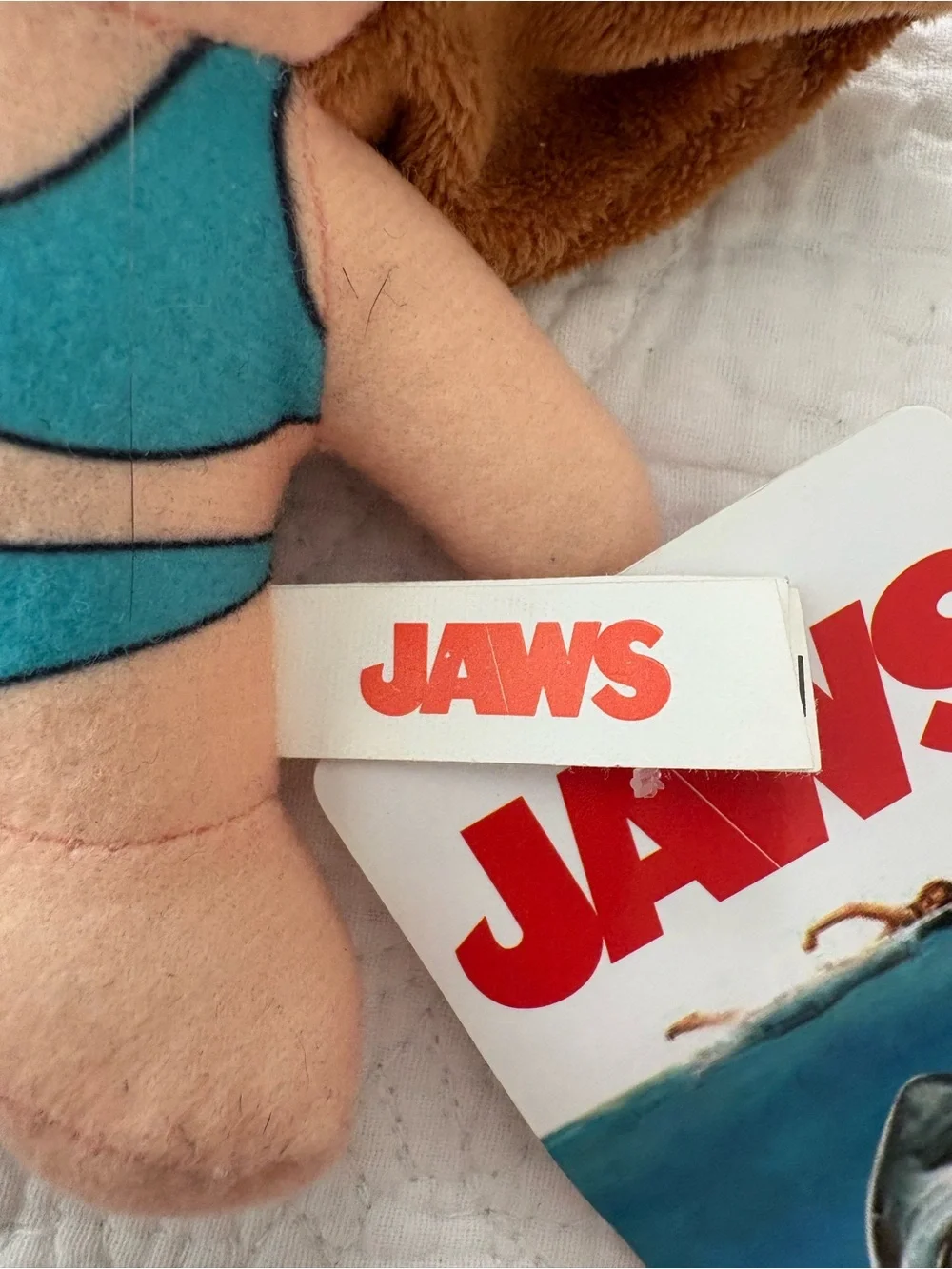 NWT Chrissie Watkins from Jaws 7 inch plush doll.Manufactured by the Toy Factory